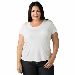 Prana Women's Foundation SS V Neck Top - Plus -Hot Sale Prana Shop 10407992x1010868 zm