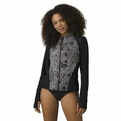Prana Women's Edge Wave Full Zip Sun Top